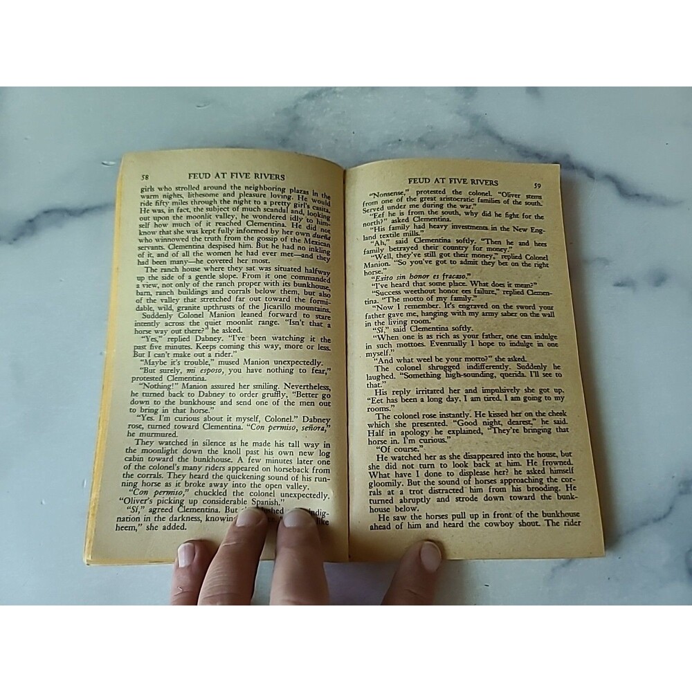 Feud At Five Rivers By Jack April Paperback - Picture 6 of 10